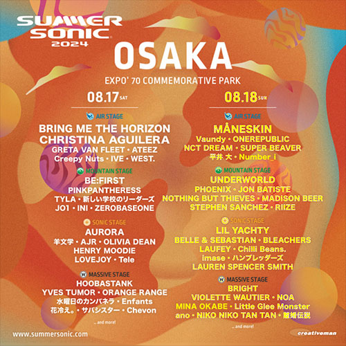 SUMMER SONIC 2024 OSAKA Day2